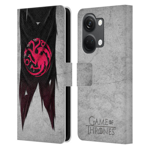 HBO Game of Thrones Sigil Flags Targaryen Leather Book Wallet Case Cover For OnePlus Nord 3 5G