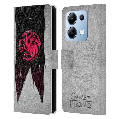 HBO Game of Thrones Sigil Flags Targaryen Leather Book Wallet Case Cover For Xiaomi Redmi Note 13/13 Pro 5G