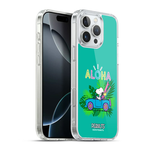 Peanuts Snoopy Aloha Disco Tropical Surf Soft Gel Case for Apple iPhone 16 Pro Max & MagSafe
