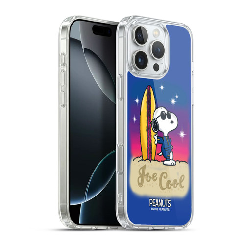 Peanuts Snoopy Boardwalk Airbrush Joe Cool Surf Soft Gel Case for Apple iPhone 16 Pro Max & MagSafe