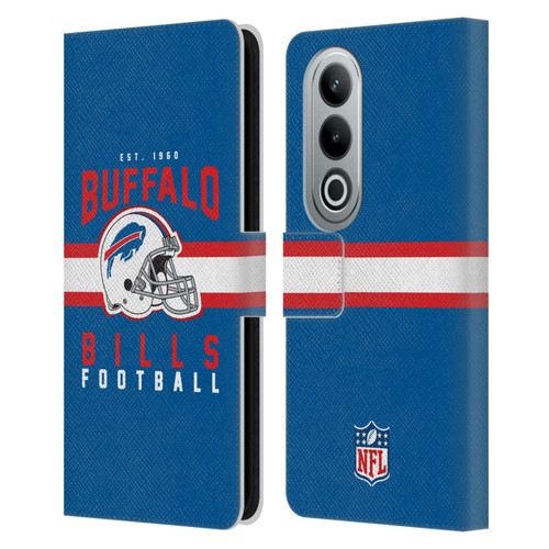 NFL Buffalo Bills Graphics Helmet Typography Leather Book Wallet Case Cover For OPPO OnePlus Ace 3V 5G