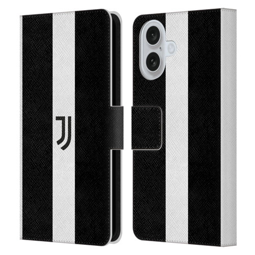 Juventus Football Club Lifestyle 2 Bold White Stripe Leather Book Wallet Case Cover For Apple iPhone 16