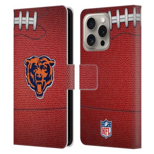 NFL Chicago Bears Graphics Football Leather Book Wallet Case Cover For Apple iPhone 16 Pro NFL Chicago Bears Graphics Football Leather Book Wallet Case Cover For Apple iPhone 16 Pro