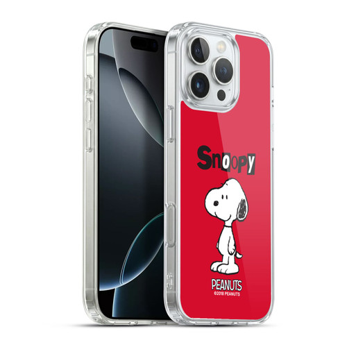 Peanuts Characters Snoopy Soft Gel Case for Apple iPhone 16 Pro Max & MagSafe