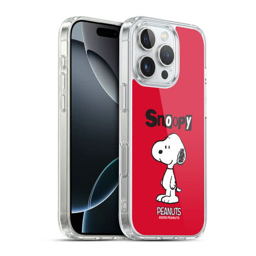 Peanuts Characters Snoopy Soft Gel Case for Apple iPhone 16 Pro & MagSafe