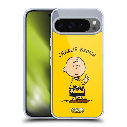 Peanuts Characters Charlie Brown Soft Gel Case for Google Pixel 9 Pro XL