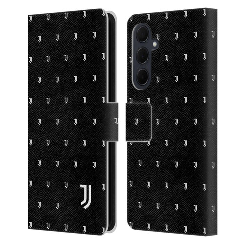 Juventus Football Club Lifestyle 2 Logomark Pattern Leather Book Wallet Case Cover For Samsung Galaxy A35 5G