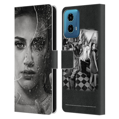Riverdale Broken Glass Portraits Betty Cooper Leather Book Wallet Case Cover For Motorola Moto G34 5G