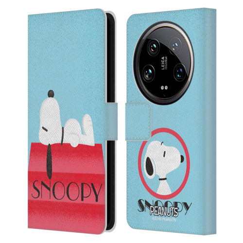 Peanuts Snoopy Deco Dreams House Leather Book Wallet Case Cover For Xiaomi 14 Ultra