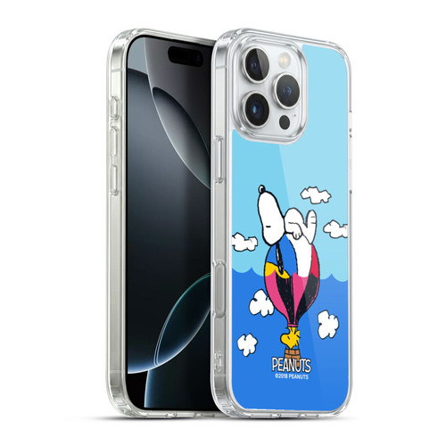 Peanuts Halfs And Laughs Snoopy & Woodstock Balloon Soft Gel Case for Apple iPhone 16 Pro Max & MagSafe