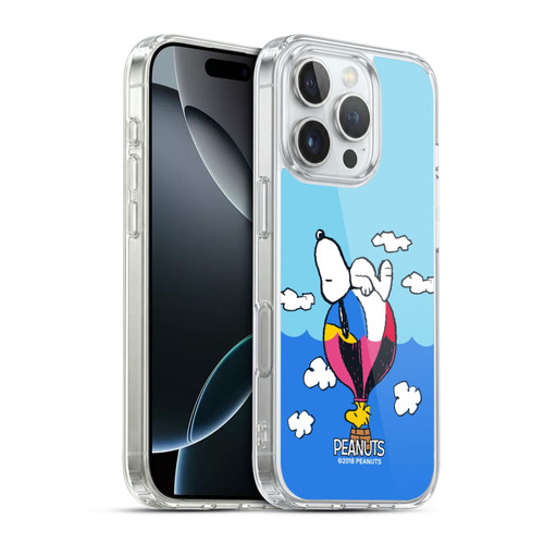 Peanuts Halfs And Laughs Snoopy & Woodstock Balloon Soft Gel Case for Apple iPhone 16 Pro & MagSafe