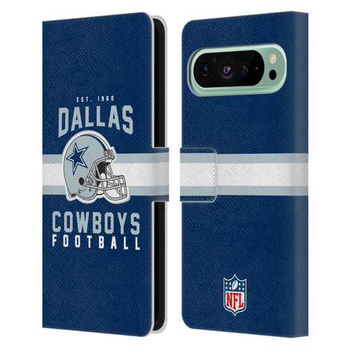 NFL Dallas Cowboys Graphics Helmet Typography Leather Book Wallet Case Cover For Google Pixel 9 Pro XL