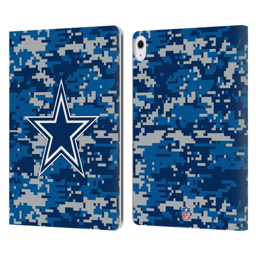 NFL Dallas Cowboys Graphics Digital Camouflage Leather Book Wallet Case Cover For Apple iPad Air 13 2024/2025