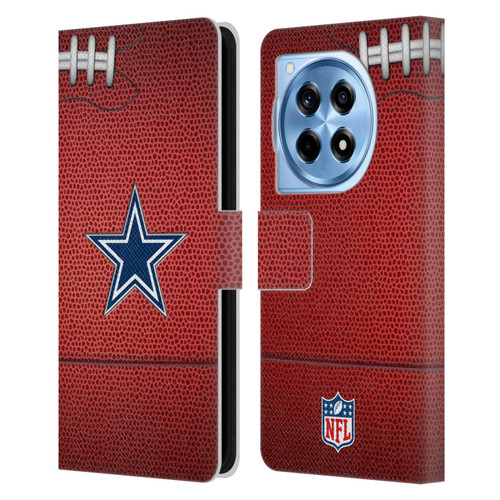 NFL Dallas Cowboys Graphics Football Leather Book Wallet Case Cover For OnePlus 12R