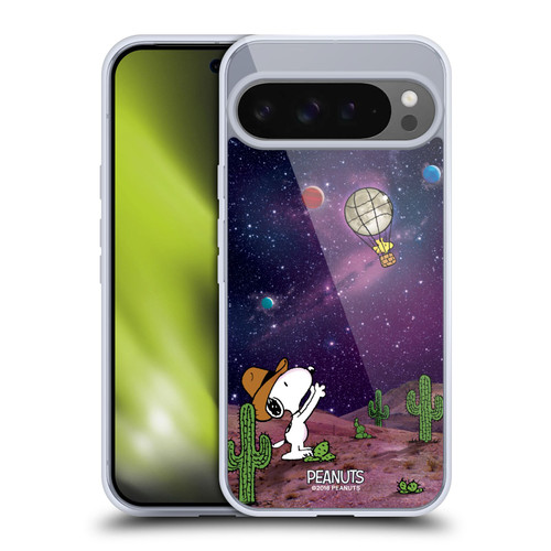 Peanuts Snoopy Space Cowboy Nebula Balloon Woodstock Soft Gel Case for Google Pixel 9 Pro XL