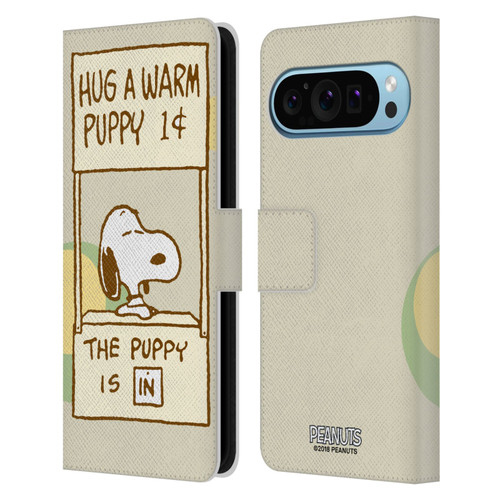 Peanuts Snoopy Hug Warm Leather Book Wallet Case Cover For Google Pixel 9 / Pixel 9 Pro