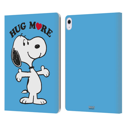 Peanuts Snoopy Hug More Leather Book Wallet Case Cover For Apple iPad Air 13 2024/2025
