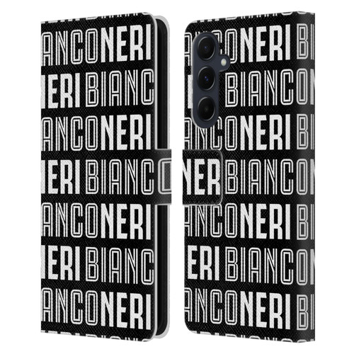 Juventus Football Club Type Bianconeri Leather Book Wallet Case Cover For Samsung Galaxy A55 5G