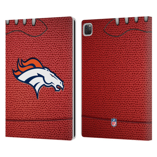 NFL Denver Broncos Graphics Football Leather Book Wallet Case Cover For Apple iPad Pro 13 M4 2024