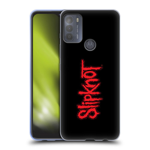 Slipknot Key Art Text Soft Gel Case for Motorola Moto G50