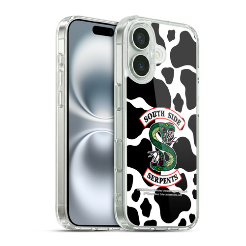 Riverdale South Side Serpents Cow Logo Soft Gel Case for Apple iPhone 16 & MagSafe