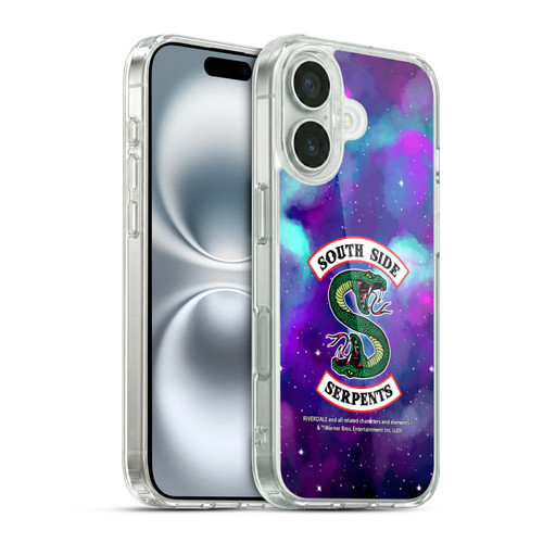 Riverdale South Side Serpents Nebula Logo 1 Soft Gel Case for Apple iPhone 16 & MagSafe