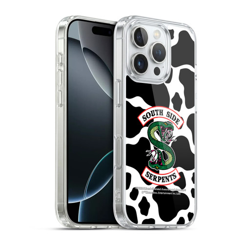 Riverdale South Side Serpents Cow Logo Soft Gel Case for Apple iPhone 16 Pro & MagSafe