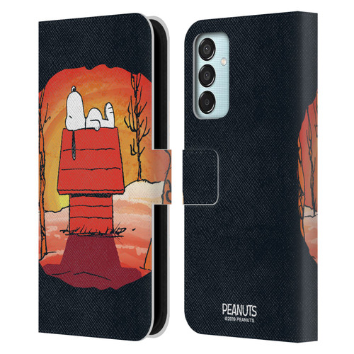 Peanuts Spooktacular Snoopy Leather Book Wallet Case Cover For Samsung Galaxy M15/F15 5G