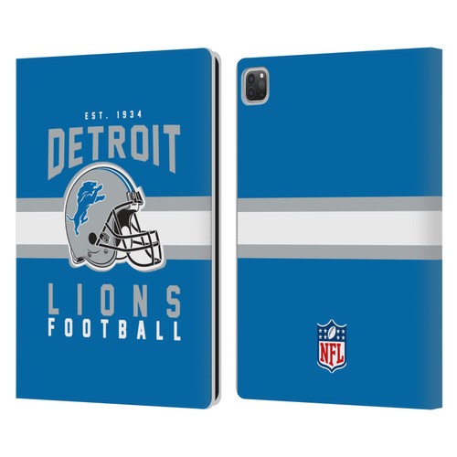 NFL Detroit Lions Graphics Helmet Typography Leather Book Wallet Case Cover For Apple iPad Pro 13 M4 2024 NFL Detroit Lions Graphics Helmet Typography Leather Book Wallet Case Cover For Apple iPad Pro 13 M4 2024