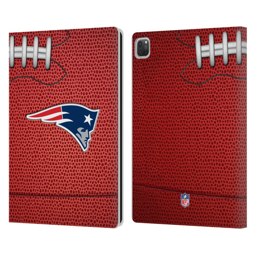 NFL New England Patriots Graphics Football Leather Book Wallet Case Cover For Apple iPad Pro 13 M4 2024