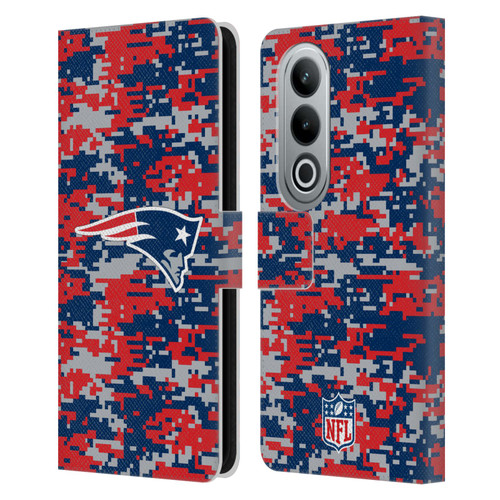 NFL New England Patriots Graphics Digital Camouflage Leather Book Wallet Case Cover For OPPO OnePlus Ace 3V 5G