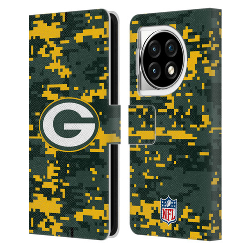 NFL Green Bay Packers Graphics Digital Camouflage Leather Book Wallet Case Cover For OPPO OnePlus Ace 3 5G
