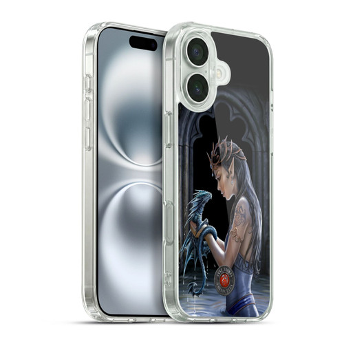 Anne Stokes Dragon Friendship Water Soft Gel Case for Apple iPhone 16 Plus
