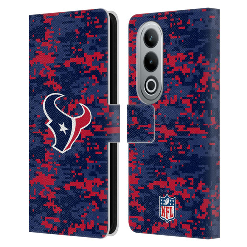 NFL Houston Texans Graphics Digital Camouflage Leather Book Wallet Case Cover For OPPO OnePlus Ace 3V 5G