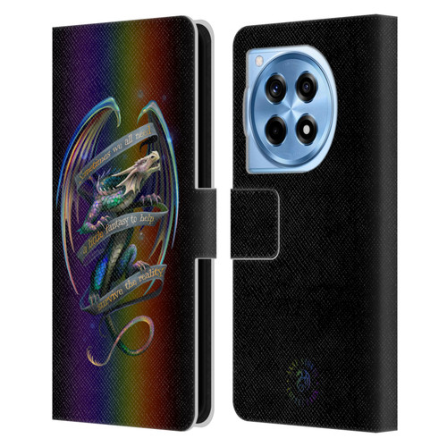 Anne Stokes Dragon Fantasy Survive The Reality Leather Book Wallet Case Cover For OnePlus 12R