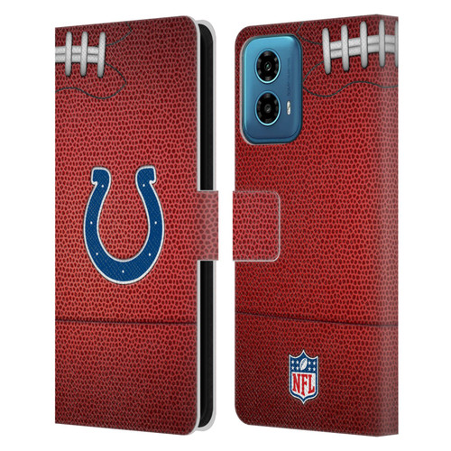 NFL Indianapolis Colts Graphics Football Leather Book Wallet Case Cover For Motorola Moto G34 5G