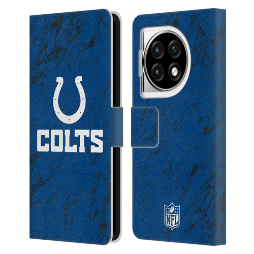 NFL Indianapolis Colts Graphics Coloured Marble Leather Book Wallet Case Cover For OPPO OnePlus Ace 3 5G