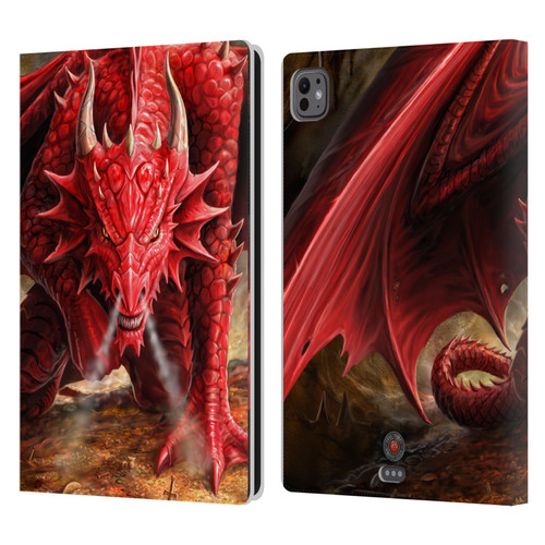 Anne Stokes Dragons Lair Leather Book Wallet Case Cover For Apple iPad Pro 11 M4 2024