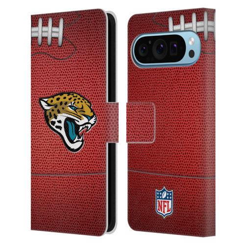 NFL Jacksonville Jaguars Graphics Football Leather Book Wallet Case Cover For Google Pixel 9 / Pixel 9 Pro