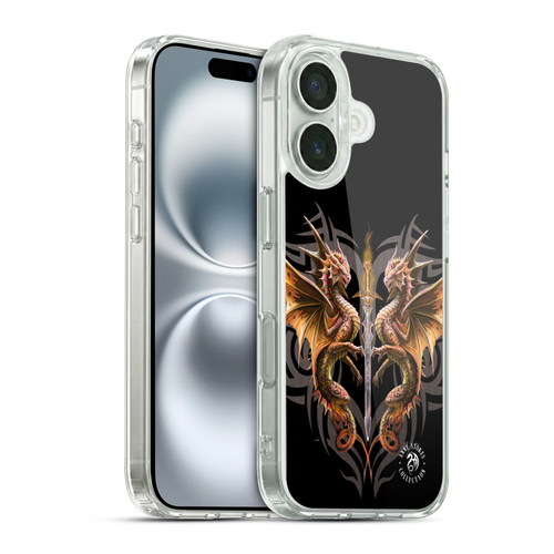 Anne Stokes Mix Fantasy Art Dragon Sword Soft Gel Case for Apple iPhone 16