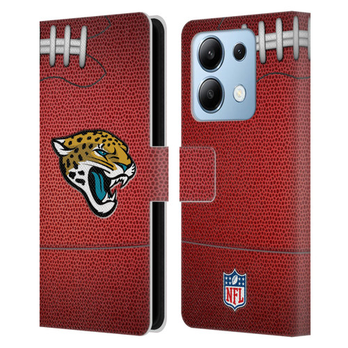 NFL Jacksonville Jaguars Graphics Football Leather Book Wallet Case Cover For Xiaomi Redmi Note 13/13 Pro 5G