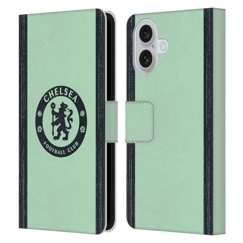 Chelsea Football Club 2023/24 Kit Third Leather Book Wallet Case Cover For Apple iPhone 16