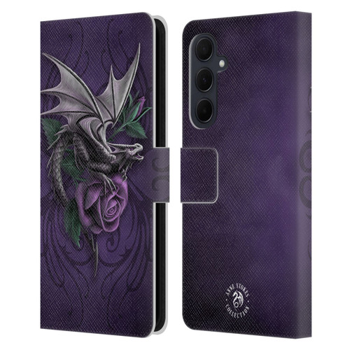 Anne Stokes Dragons 3 Beauty 2 Leather Book Wallet Case Cover For Samsung Galaxy A35 5G