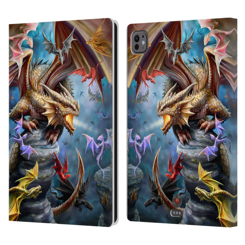 Anne Stokes Dragons 4 Clan Leather Book Wallet Case Cover For Apple iPad Pro 11 M4 2024