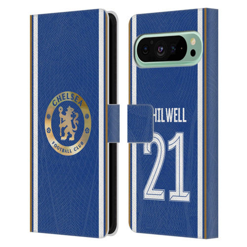 Chelsea Football Club 2023/24 Players Home Kit Ben Chilwell Leather Book Wallet Case Cover For Google Pixel 9 Pro XL