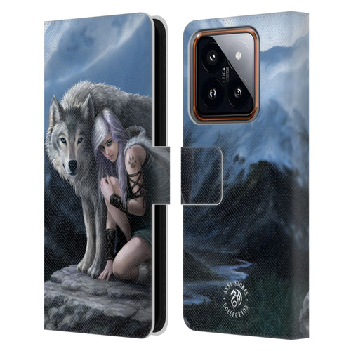 Anne Stokes Wolves Protector Leather Book Wallet Case Cover For Xiaomi 14