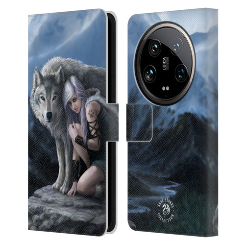 Anne Stokes Wolves Protector Leather Book Wallet Case Cover For Xiaomi 14 Ultra