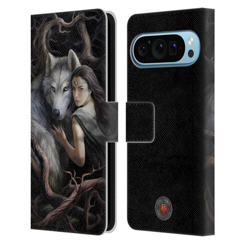 Anne Stokes Wolves 2 Soul Bond Leather Book Wallet Case Cover For Google Pixel 9 / Pixel 9 Pro