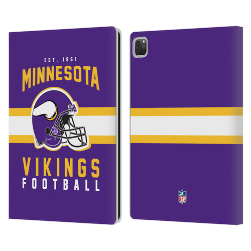 NFL Minnesota Vikings Graphics Helmet Typography Leather Book Wallet Case Cover For Apple iPad Pro 13 M4 2024 NFL Minnesota Vikings Graphics Helmet Typography Leather Book Wallet Case Cover For Apple iPad Pro 13 M4 2024