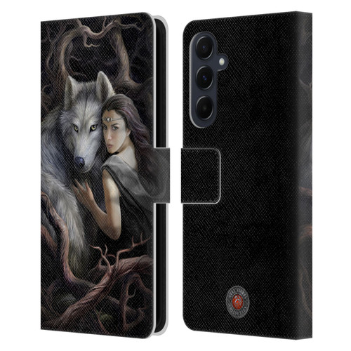 Anne Stokes Wolves 2 Soul Bond Leather Book Wallet Case Cover For Samsung Galaxy A55 5G